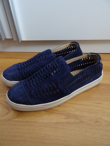 Dunkelblaue slip ons aus - dunkelblaue,